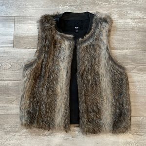 Faux fur vest
